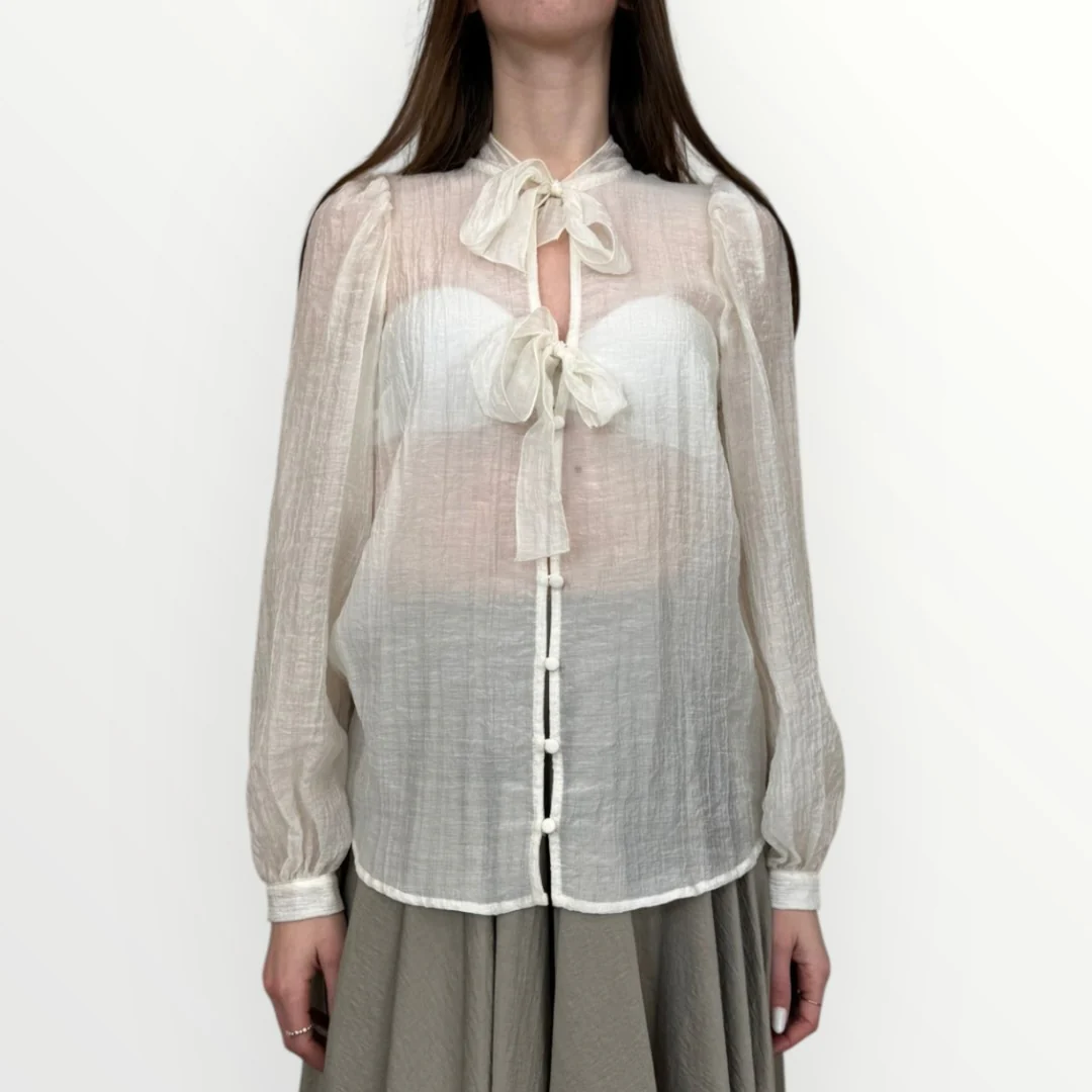 FERRONE - CAMICIA CON FIOCCHETTI