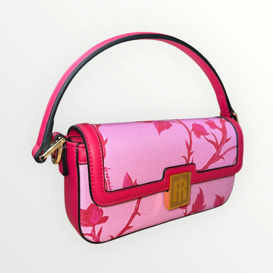 FRACOMINA - BORSA A SPALLA CON ROSE - Image 3