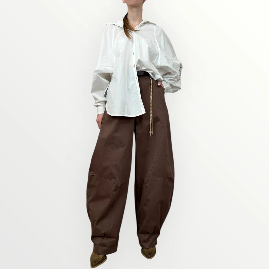 FRACOMINA - CAMICIA CON APPLICAZIONI SULLE MANICHE - Image 4