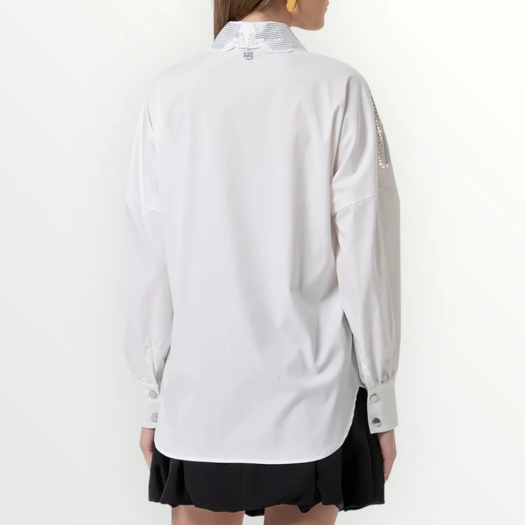 FRACOMINA - CAMICIA CON RICAMI - Image 2
