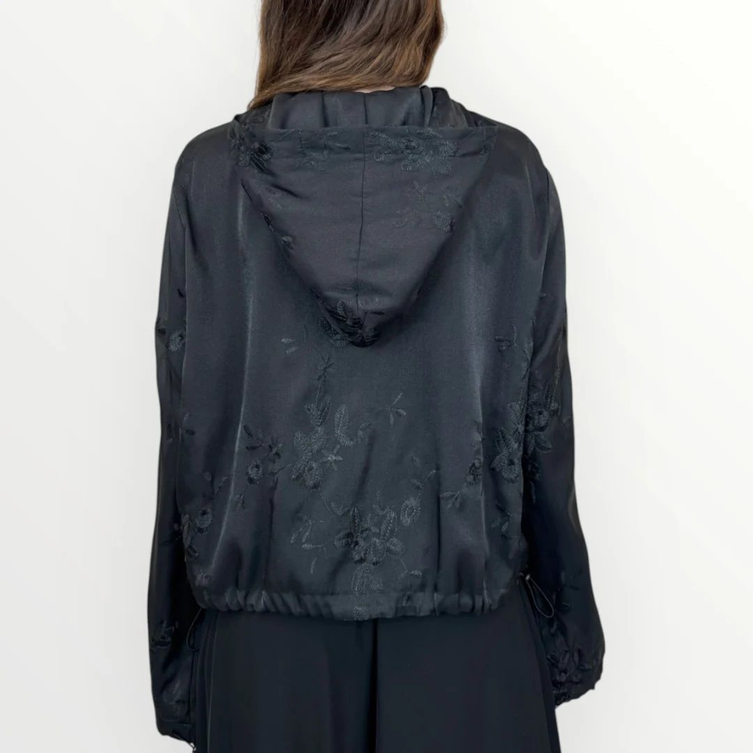 FRACOMINA - GIACCA BOMBER CON RICAMI FLOREALI - Image 7