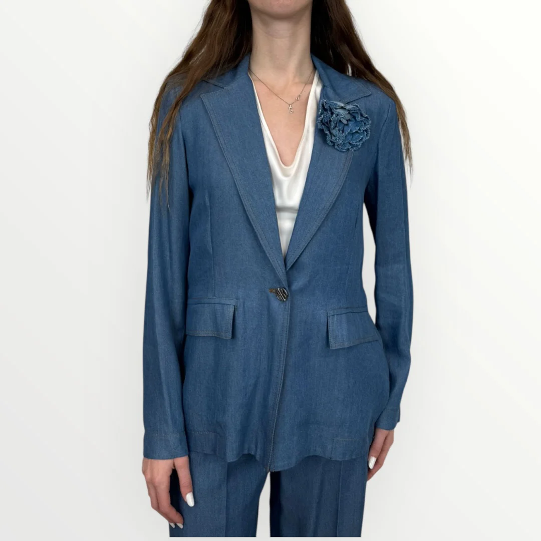 FRACOMINA - GIACCA IN CHAMBRAY