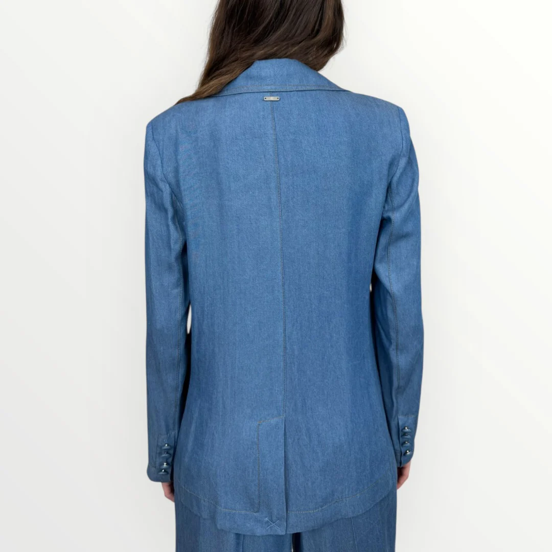 FRACOMINA - GIACCA IN CHAMBRAY - Image 2