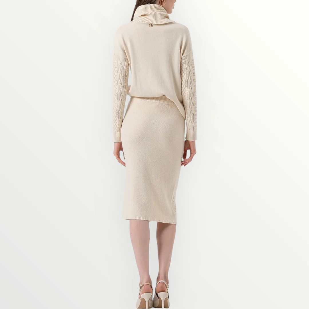 FRACOMINA - GONNA MIDI IN MAGLIA - Image 2