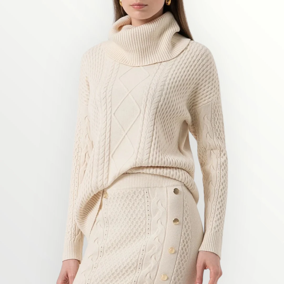 FRACOMINA - GONNA MIDI IN MAGLIA - Image 3