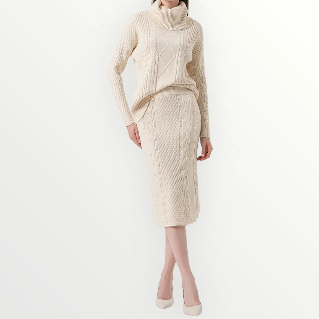 FRACOMINA - GONNA MIDI IN MAGLIA - Image 5