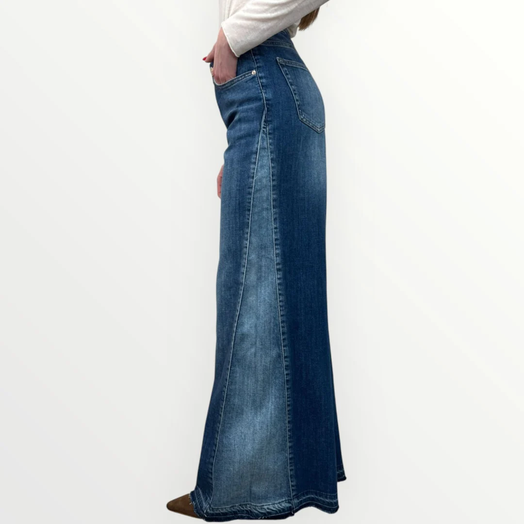 FRACOMINA - JEANS CON INSERTO IN DENIM - Image 3