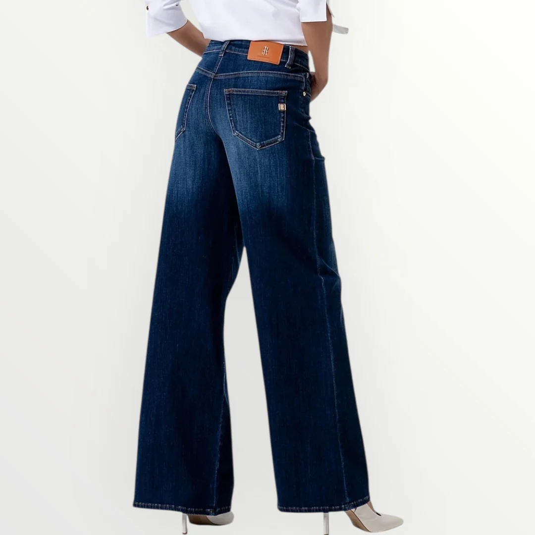 FRACOMINA - JEANS FLARE DENIM LAVAGGIO MEDIO - Image 3