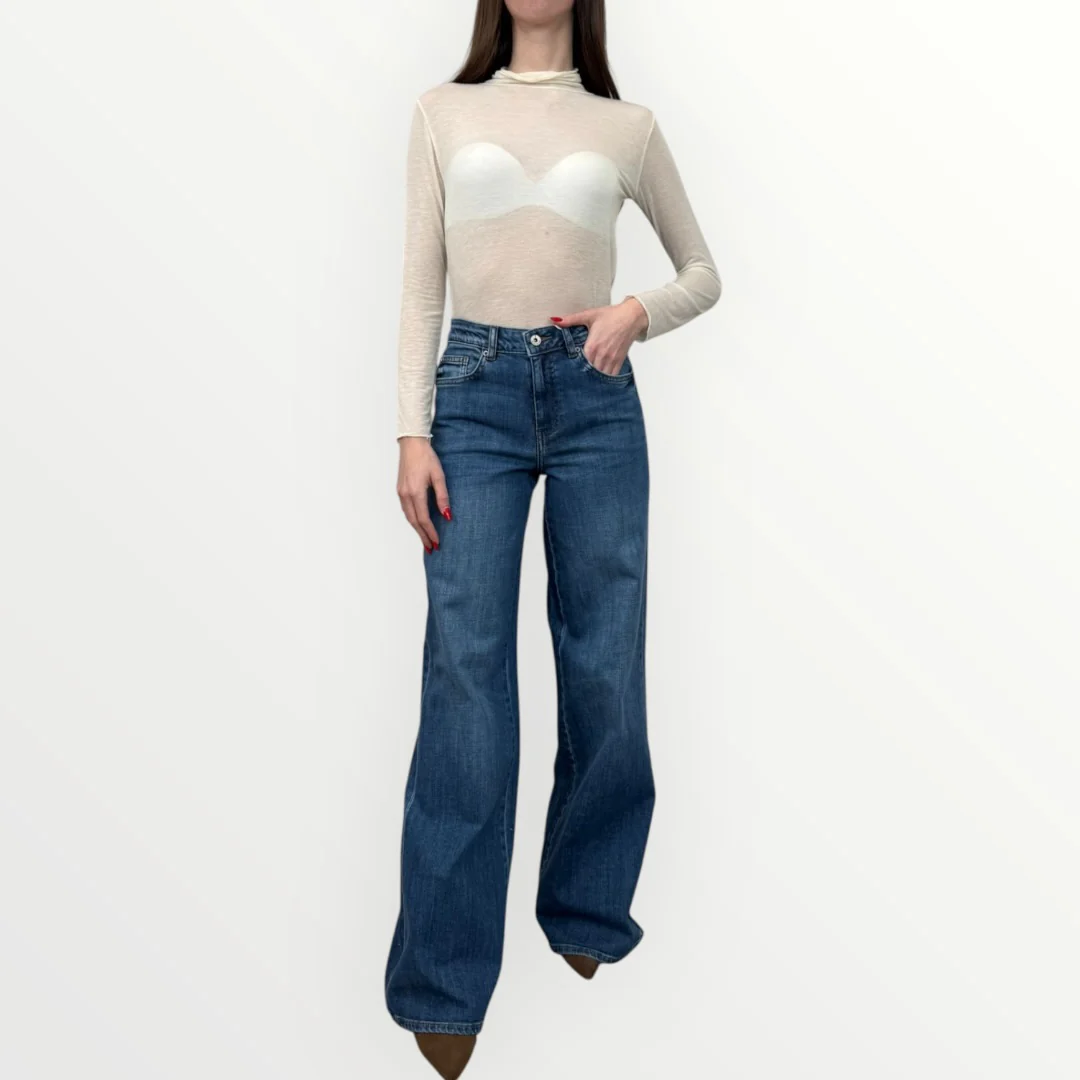 FRACOMINA - JEANS FLARE IN DENIM - Image 3