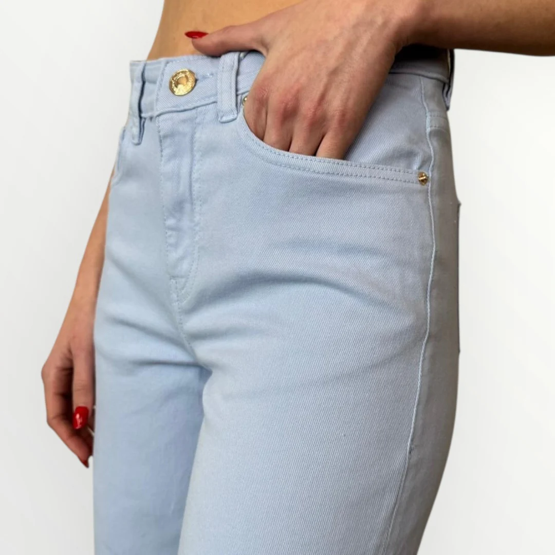 FRACOMINA - JEANS STRETCH A PALAZZO - Image 4