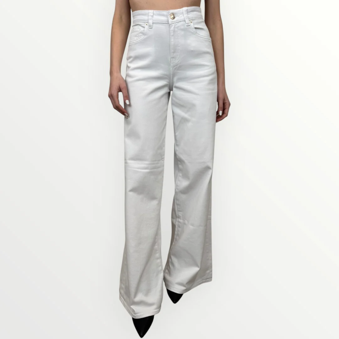 FRACOMINA - JEANS STRETCH A PALAZZO - Image 5
