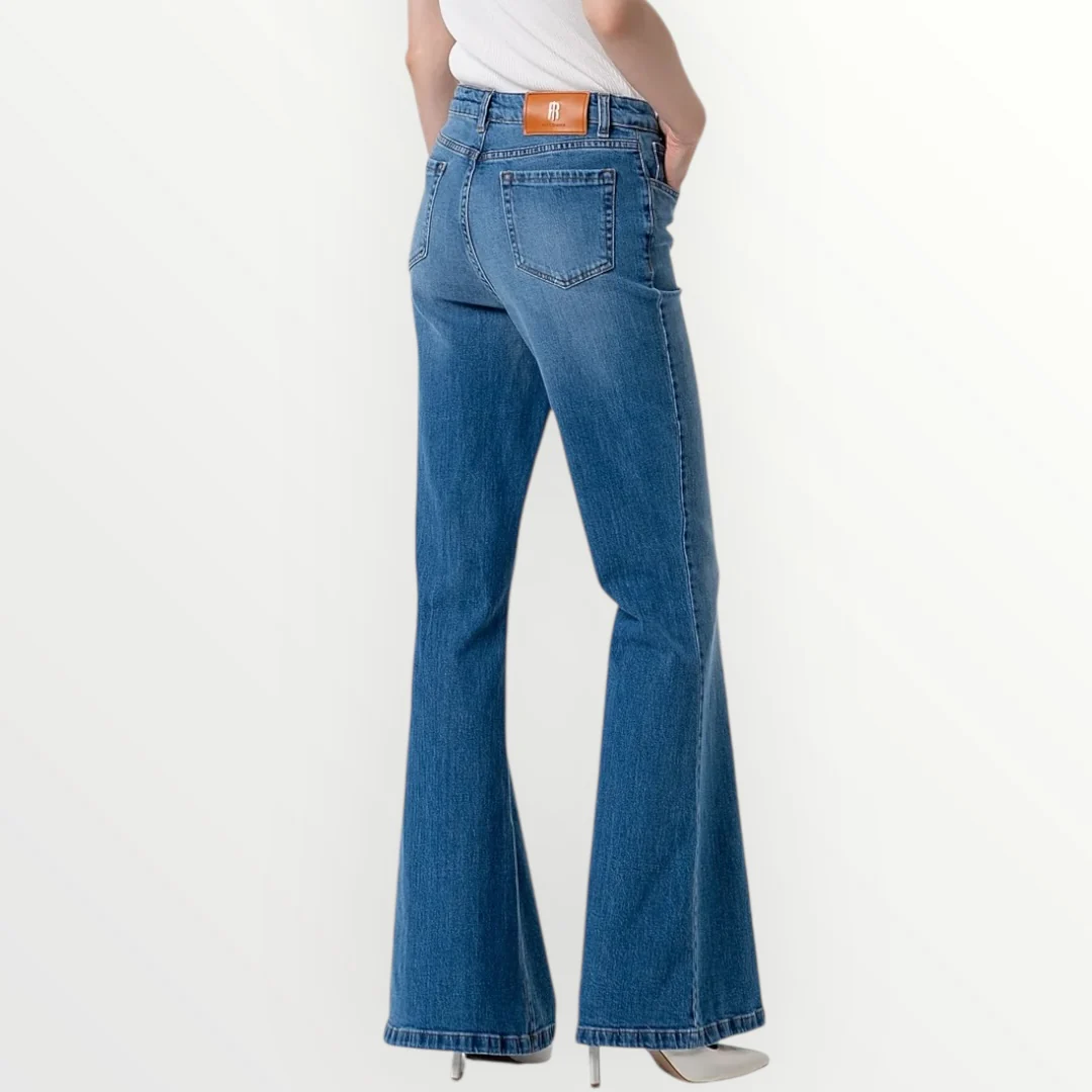 FRACOMINA - JEANS Z AMPA LAVAGGIO MEDIO - Image 3