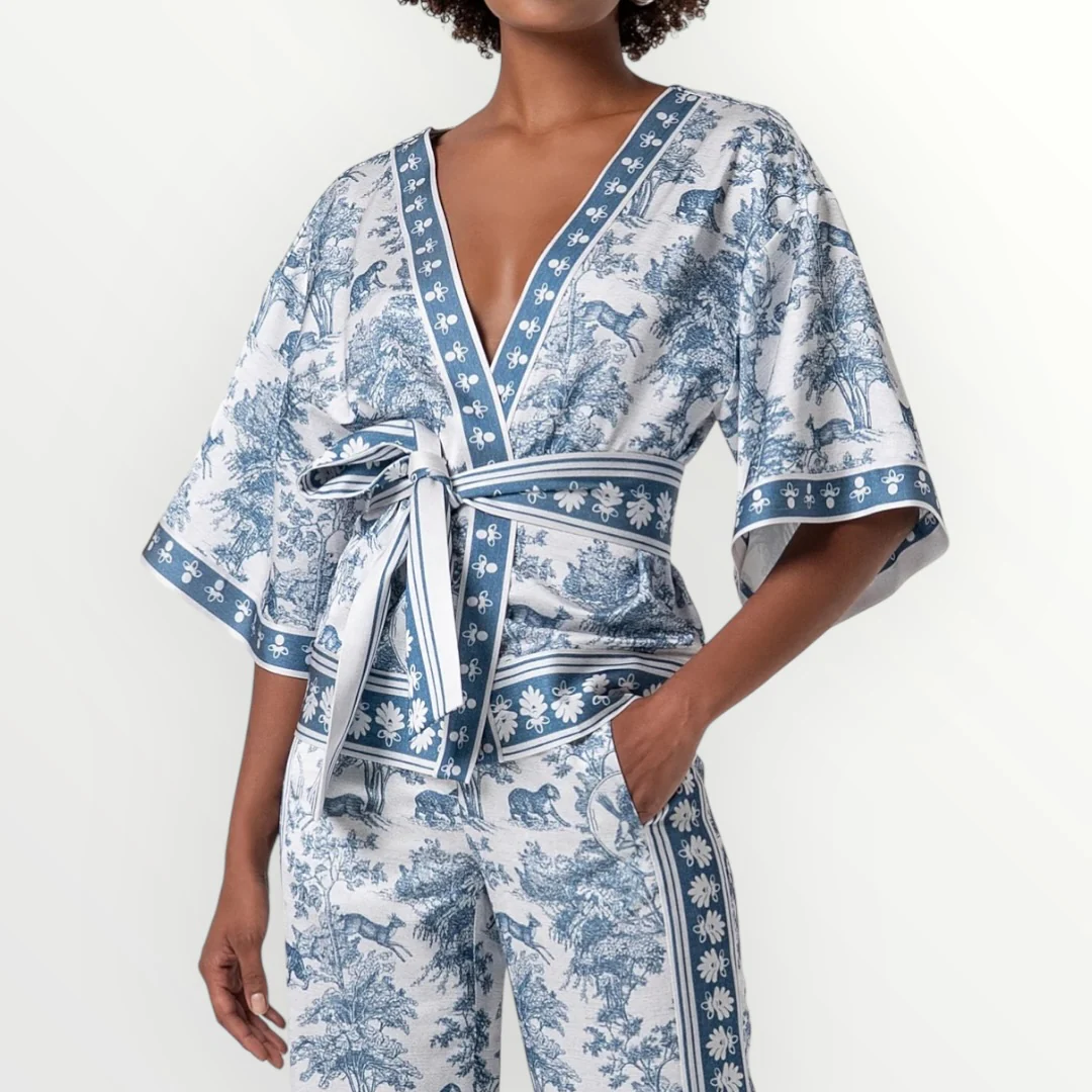 FRACOMINA - KIMONO IN FANTASIA