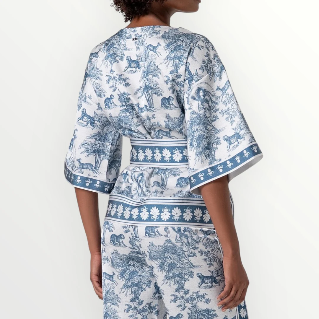 FRACOMINA - KIMONO IN FANTASIA - Image 2