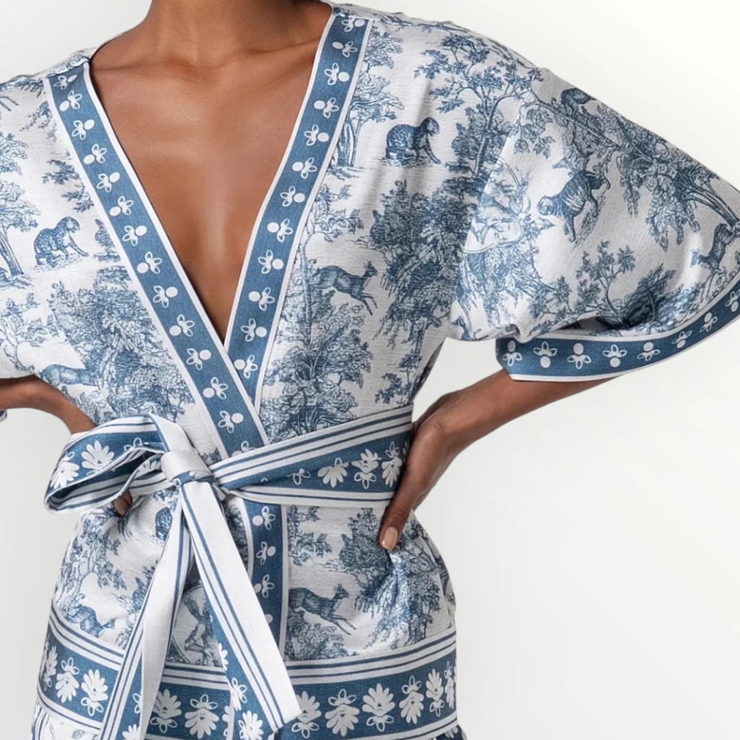 FRACOMINA - KIMONO IN FANTASIA - Image 3