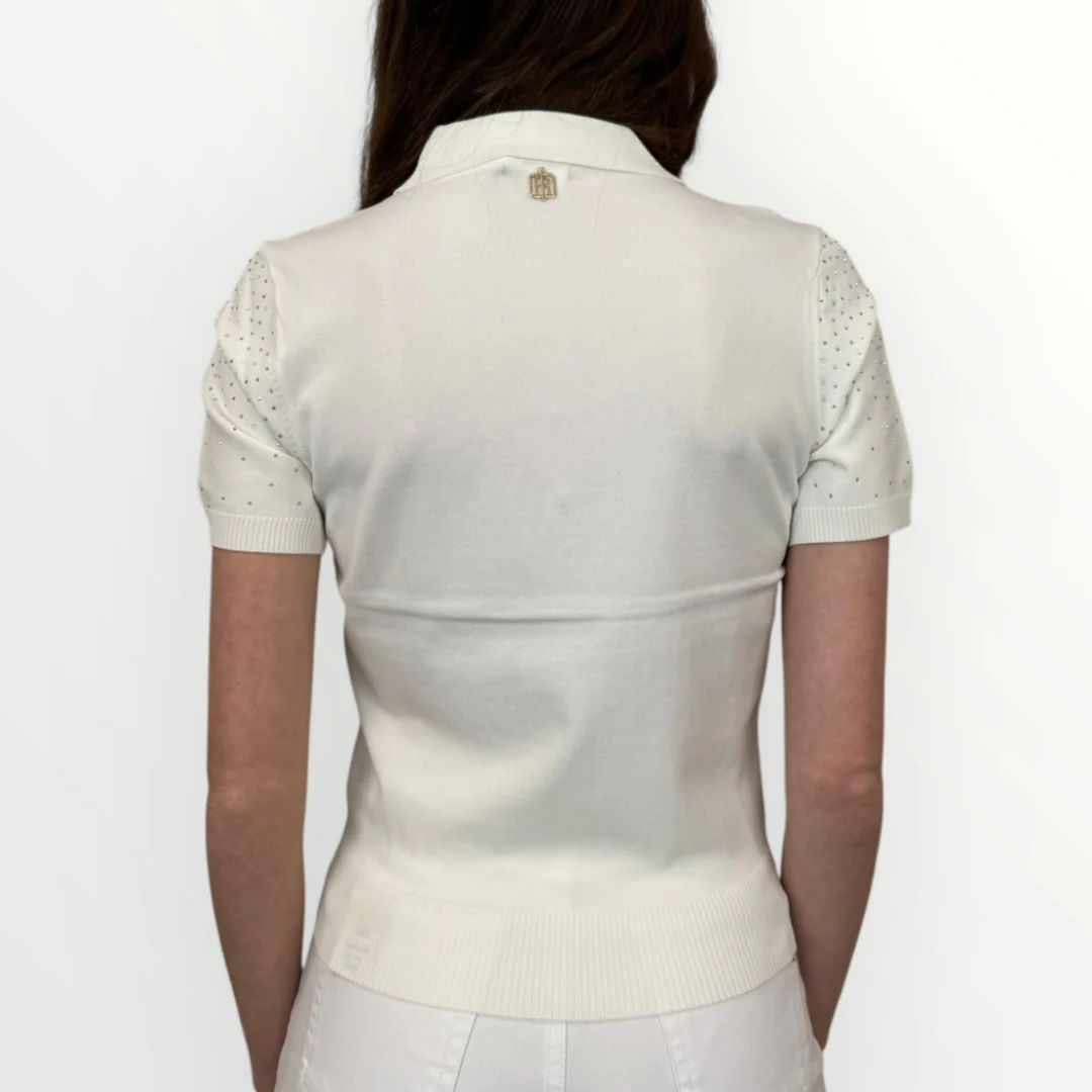FRACOMINA - POLO CON BRILLANTINI - Image 3