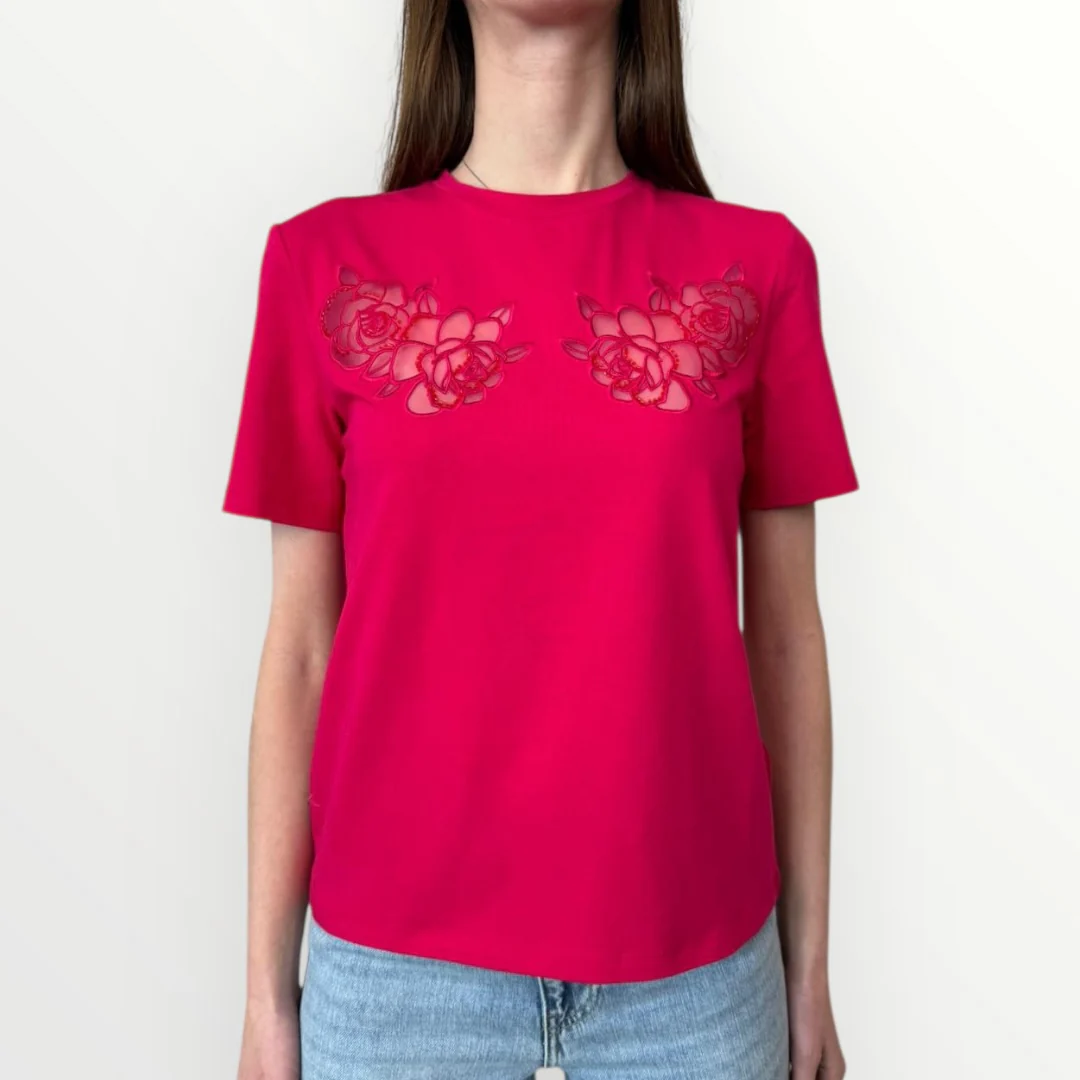 FRACOMINA - T-SHIRT CON RICAMI - Image 5