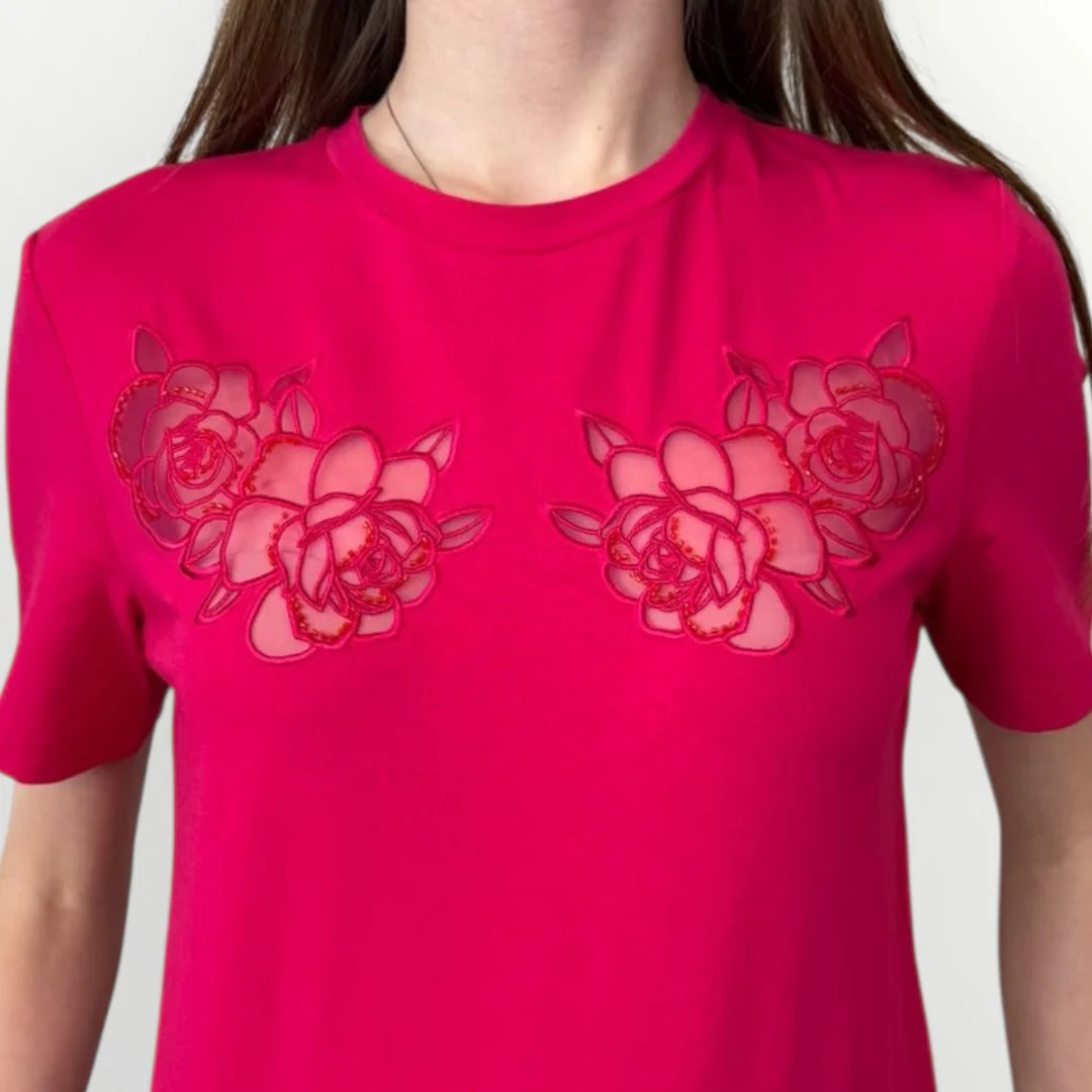 FRACOMINA - T-SHIRT CON RICAMI - Image 7