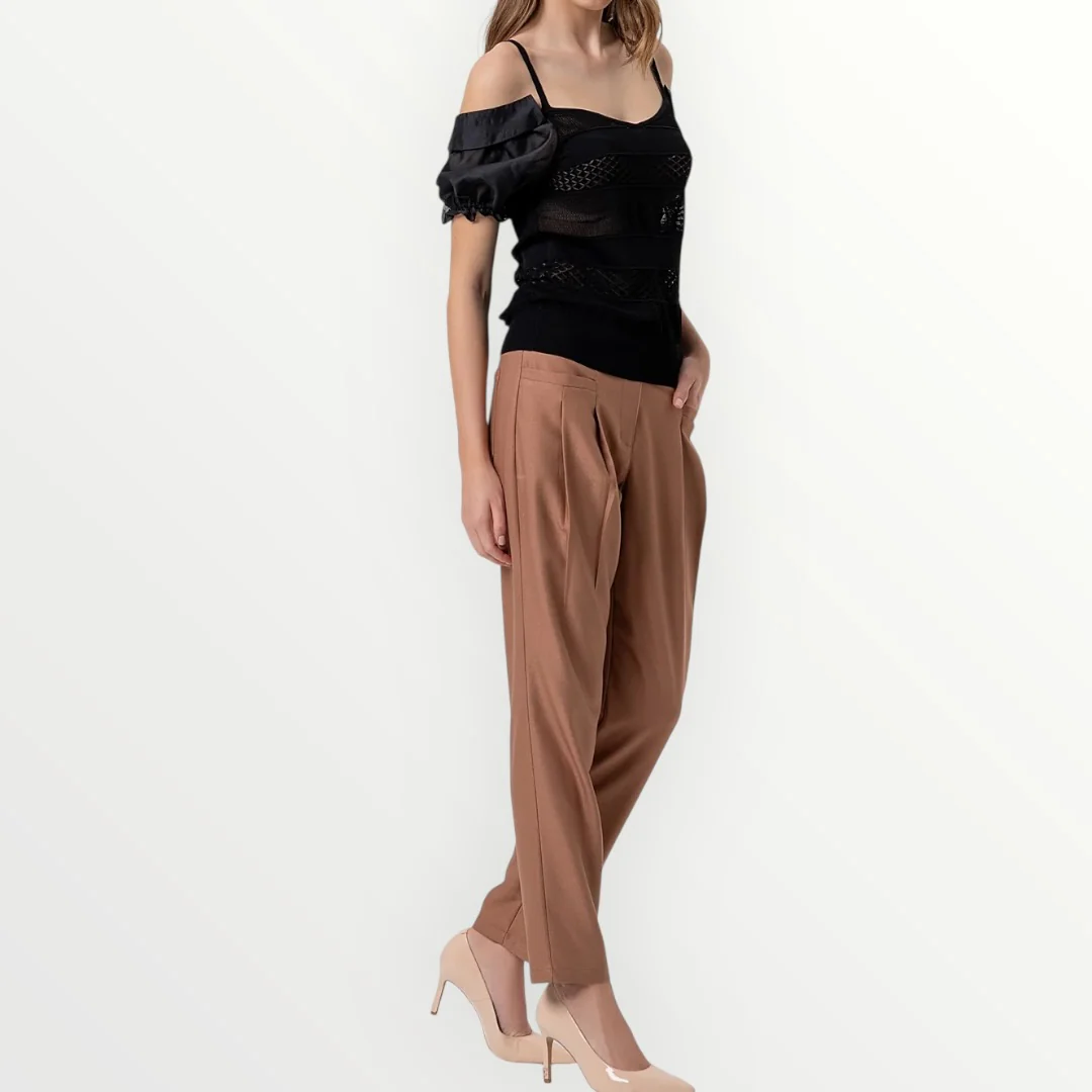 FRACOMINA - T-SHIRT SLIM TRAFORATA - Image 4