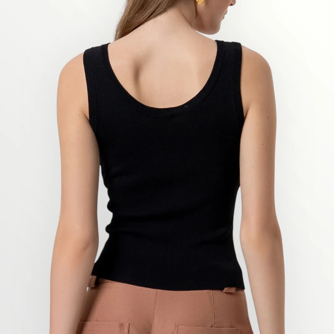 FRACOMINA - TOP IN MAGLIA CON BRILLANTINI - Image 9
