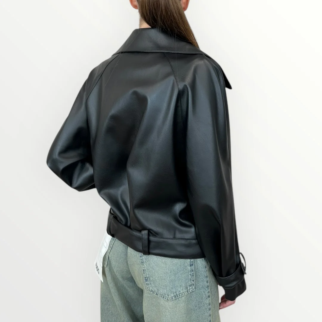 HAVEONE - BOMBER DOPPIOPETTO CON CINTURA - Image 5