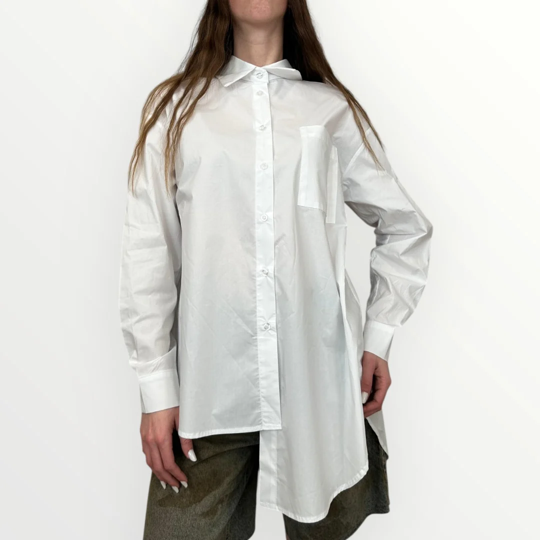 HAVEONE - CAMICIA ASIMMETRICA OVER
