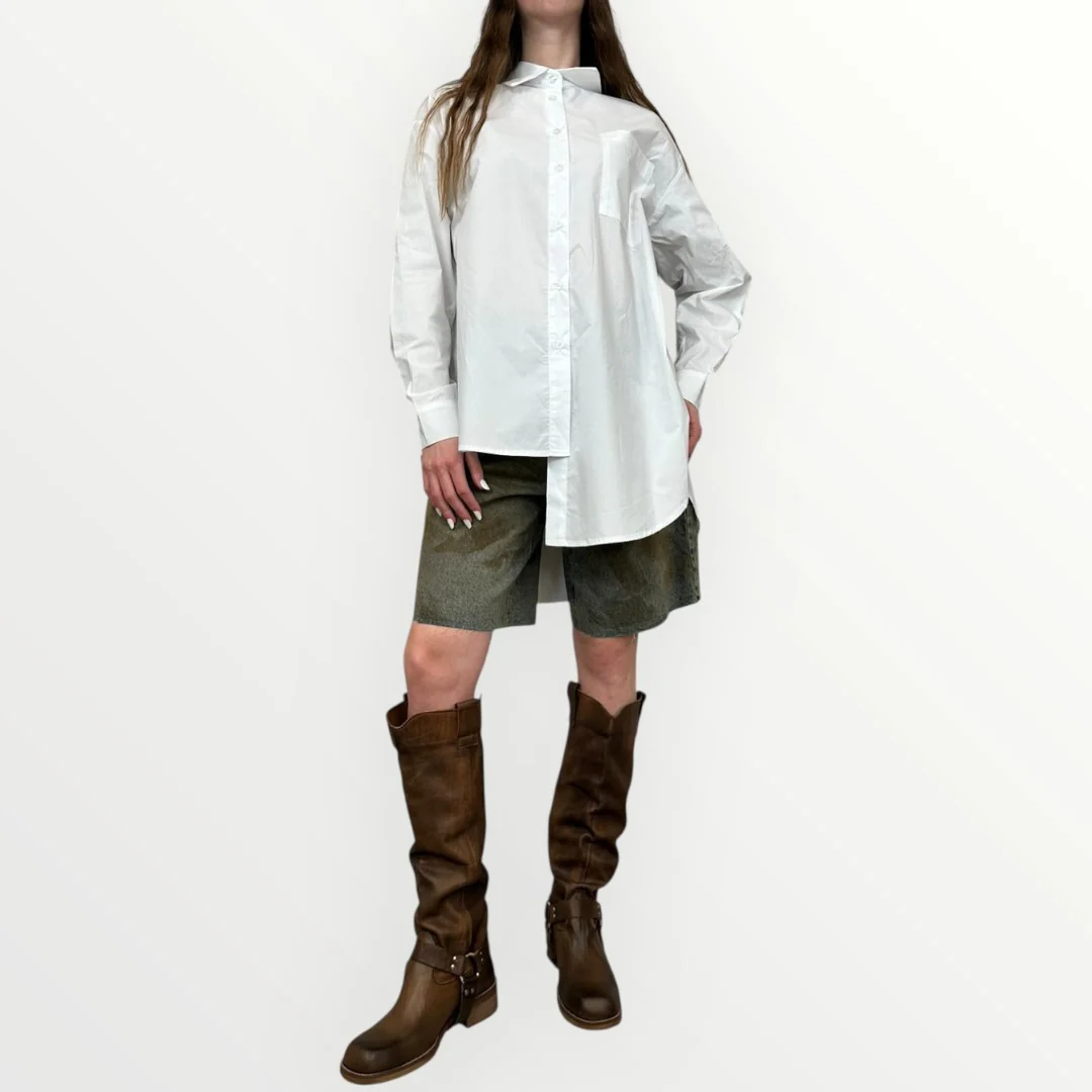 HAVEONE - CAMICIA ASIMMETRICA OVER - Image 4