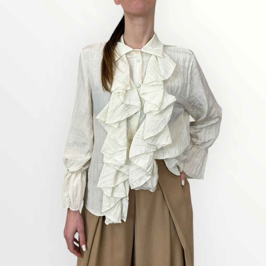 HAVEONE - CAMICIA CON AMPIA RUCHES