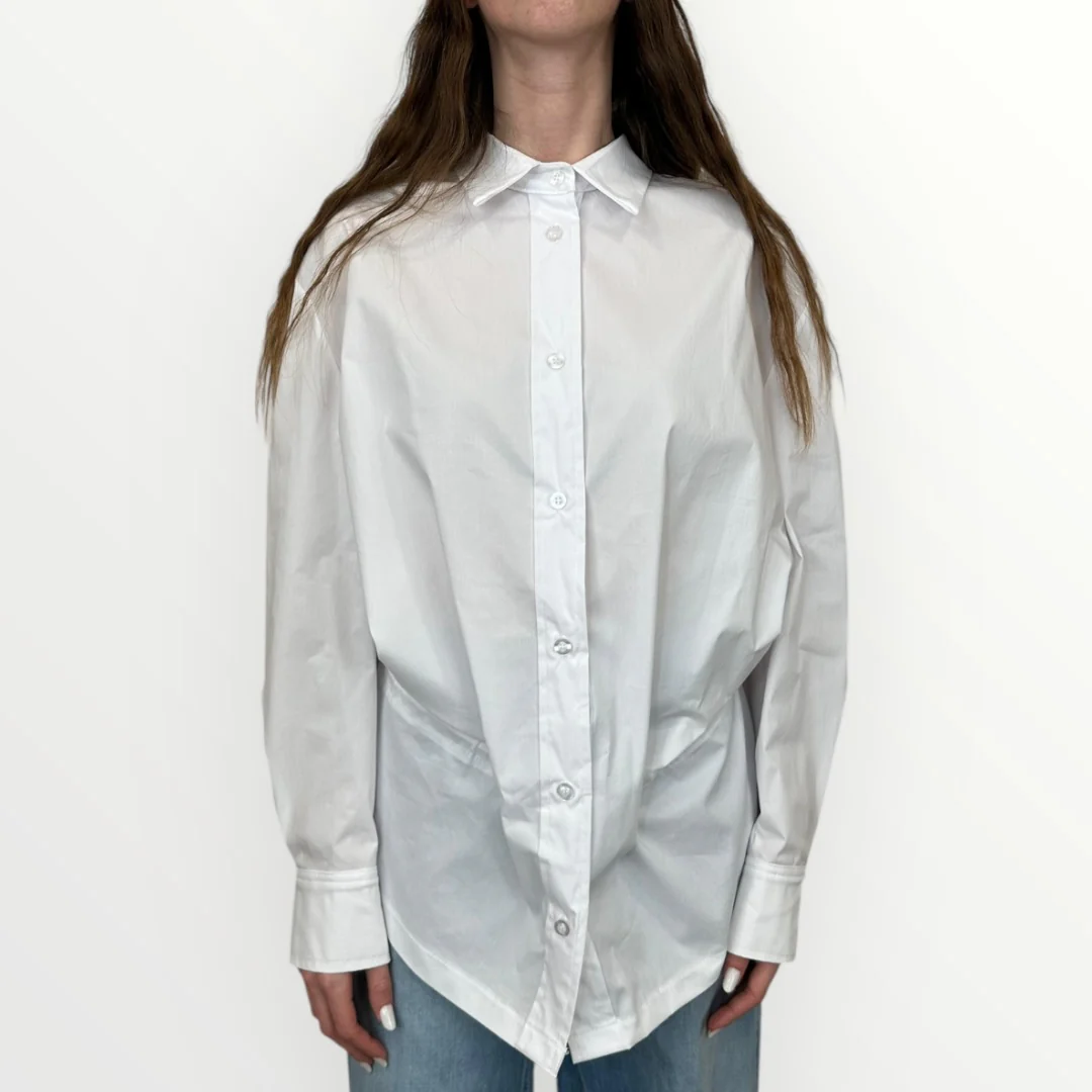 HAVEONE - CAMICIA CON ELASTICO SUL RETRO