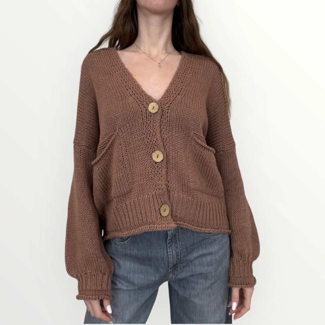 HAVEONE - CARDIGAN CON TASCHE
