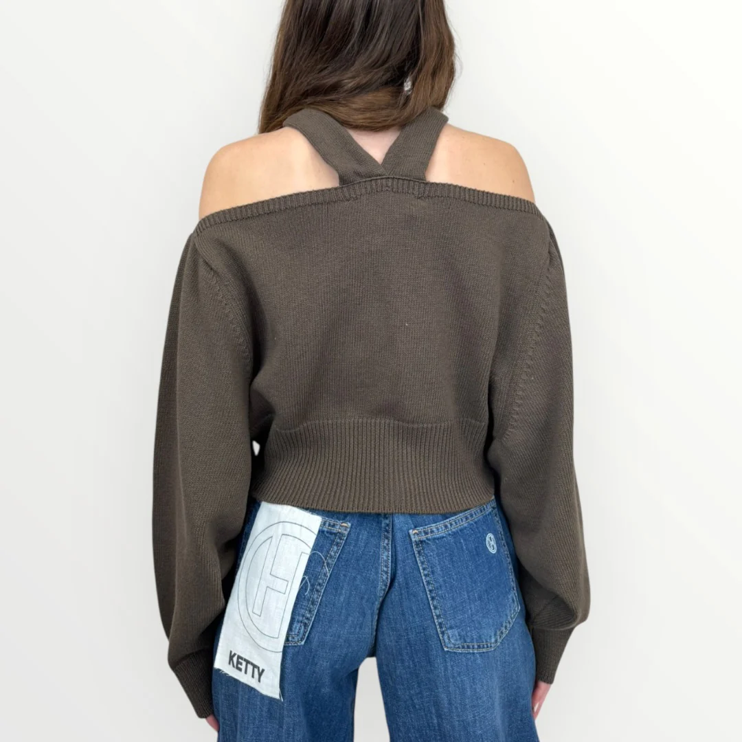 HAVEONE - MAGLIA CON SPALLE SCOPERTE - Image 2