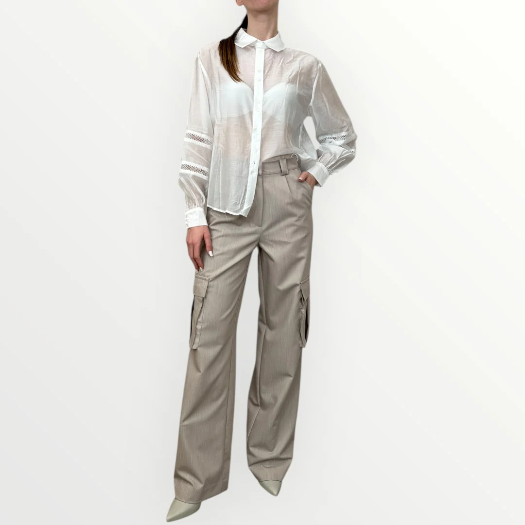HAVEONE - PANTALONE CARGO CON TASCONI - Image 3