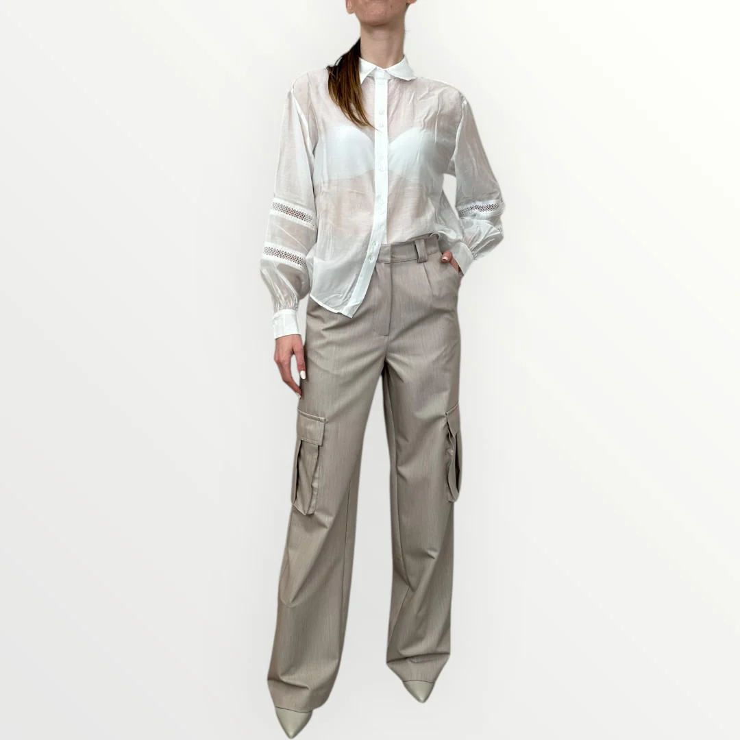 HAVEONE - PANTALONE CARGO CON TASCONI - Image 4