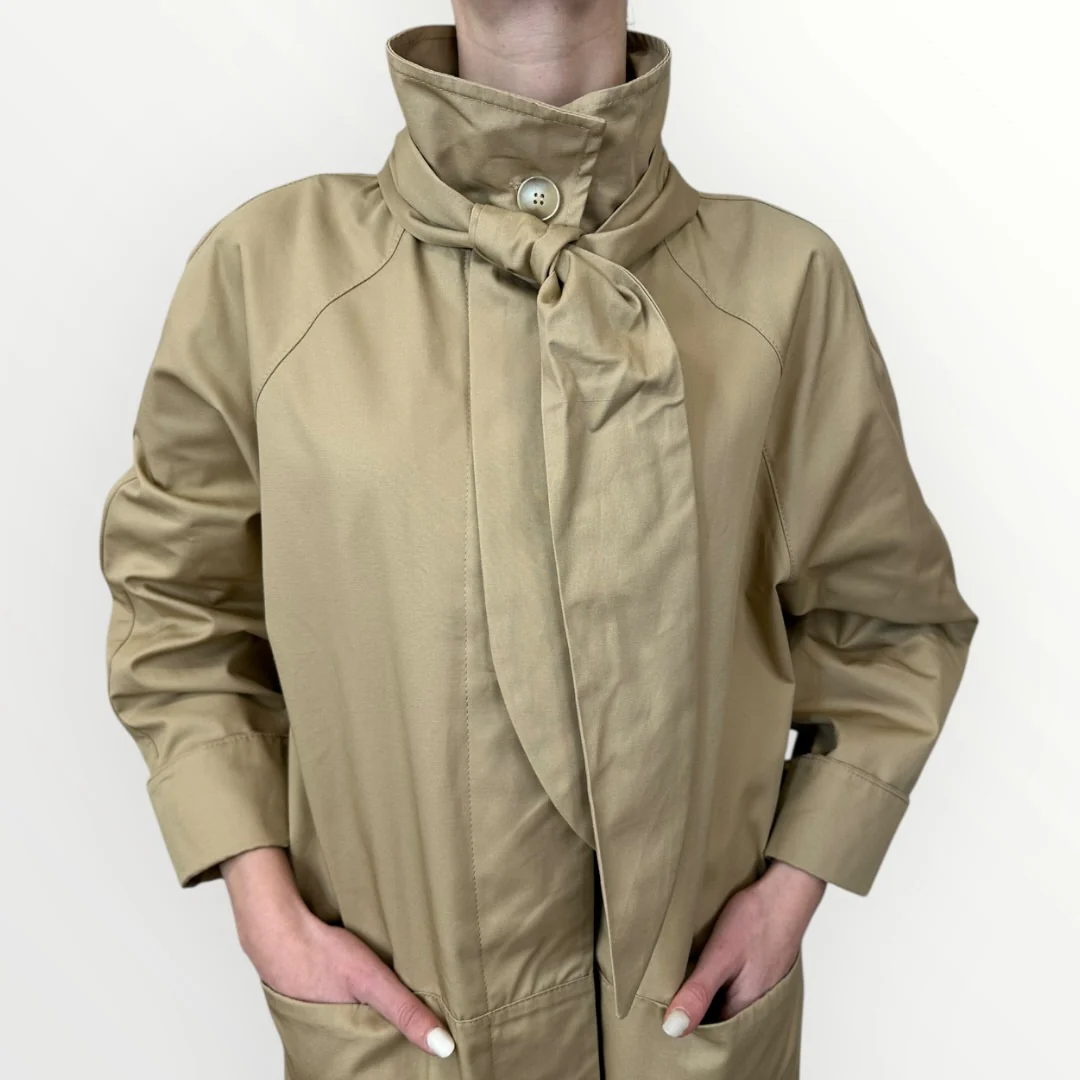 HAVEONE - TRENCH CON SCIARPINA TONO SU TONO - Image 3