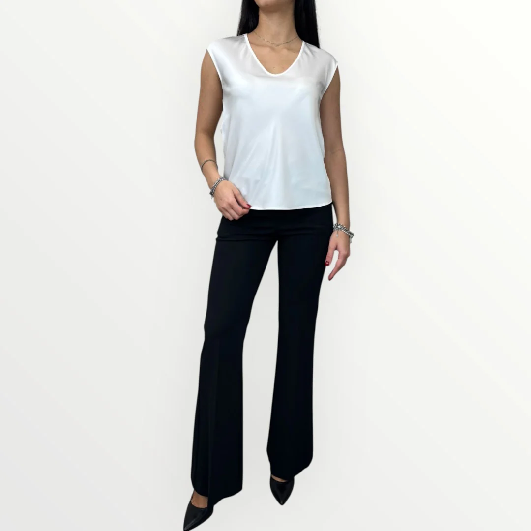 IMPERIAL - BLUSA CON SCOLLO A V - Image 13