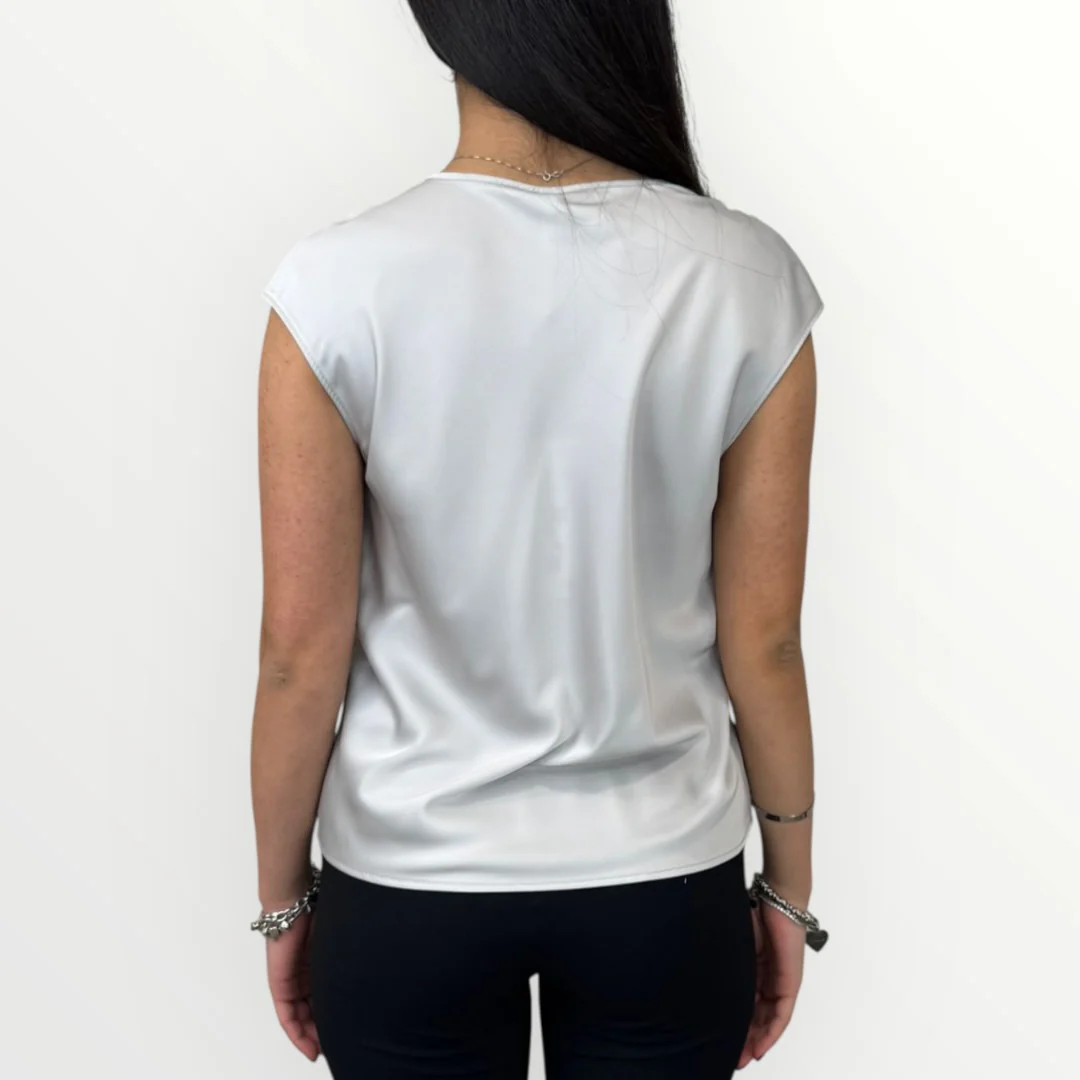 IMPERIAL - BLUSA CON SCOLLO A V - Image 8