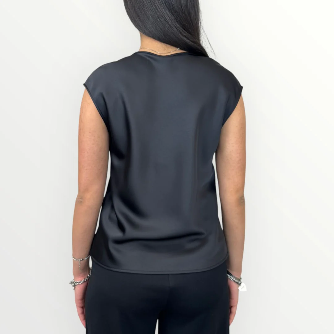 IMPERIAL - BLUSA SMANICATA IN RASO - Image 6