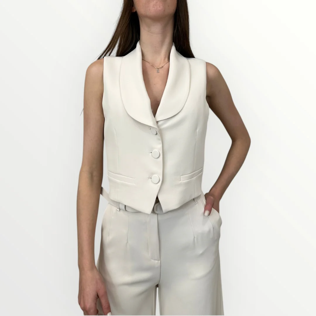 IMPERIAL - GILET CON BOTTONI RIVESTITI