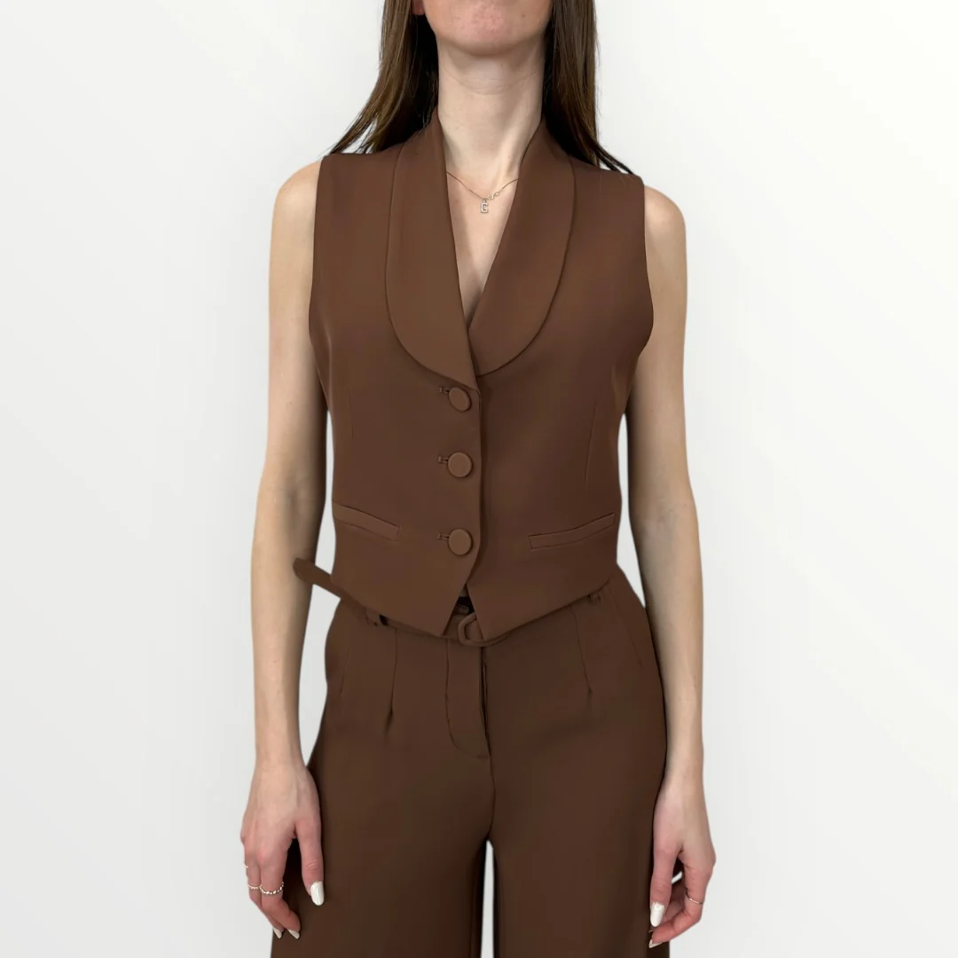 IMPERIAL - GILET CON BOTTONI RIVESTITI - Image 4