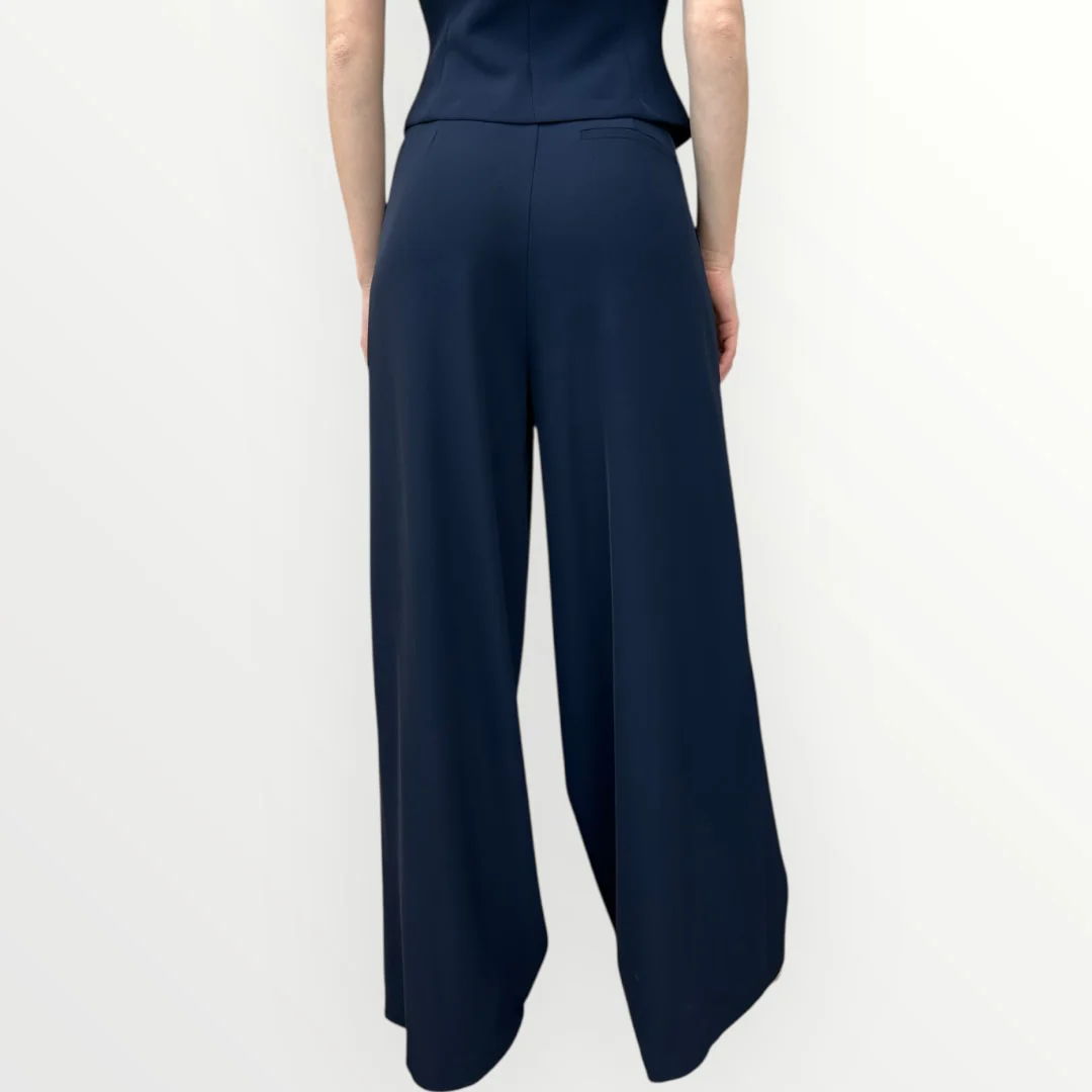 IMPERIAL - PANTALONE A PALAZZO CON PINCES - Image 5