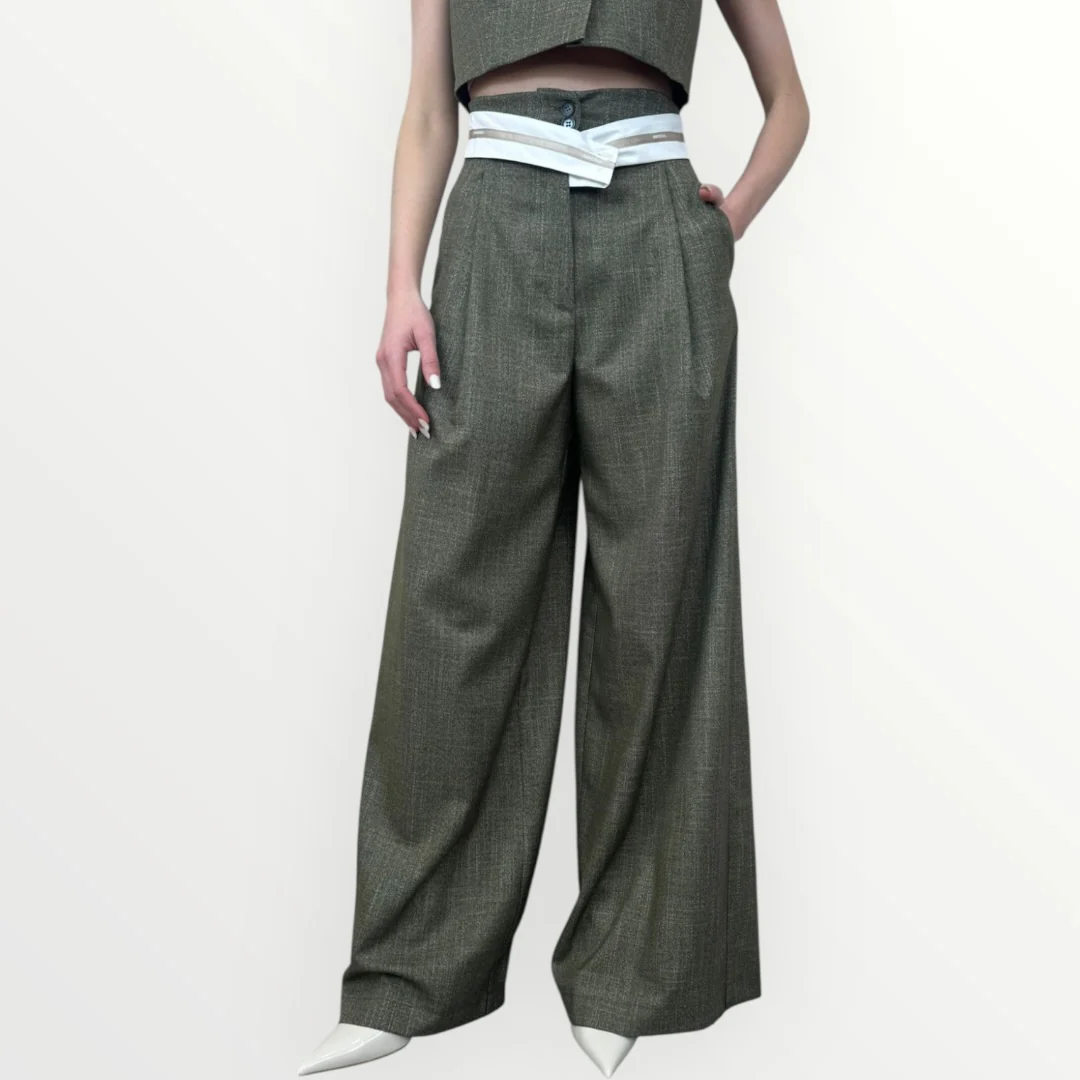 IMPERIAL - PANTALONE CON FASCIA INTRECCIATA