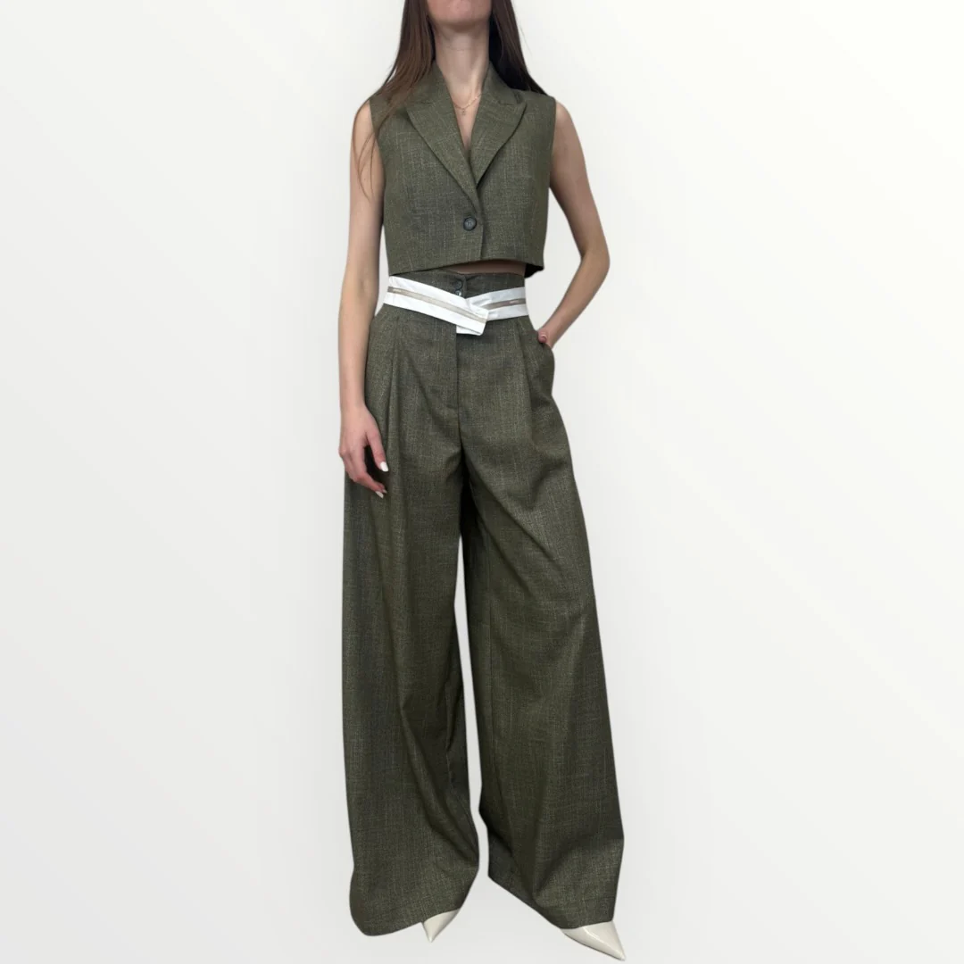 IMPERIAL - PANTALONE CON FASCIA INTRECCIATA - Image 3