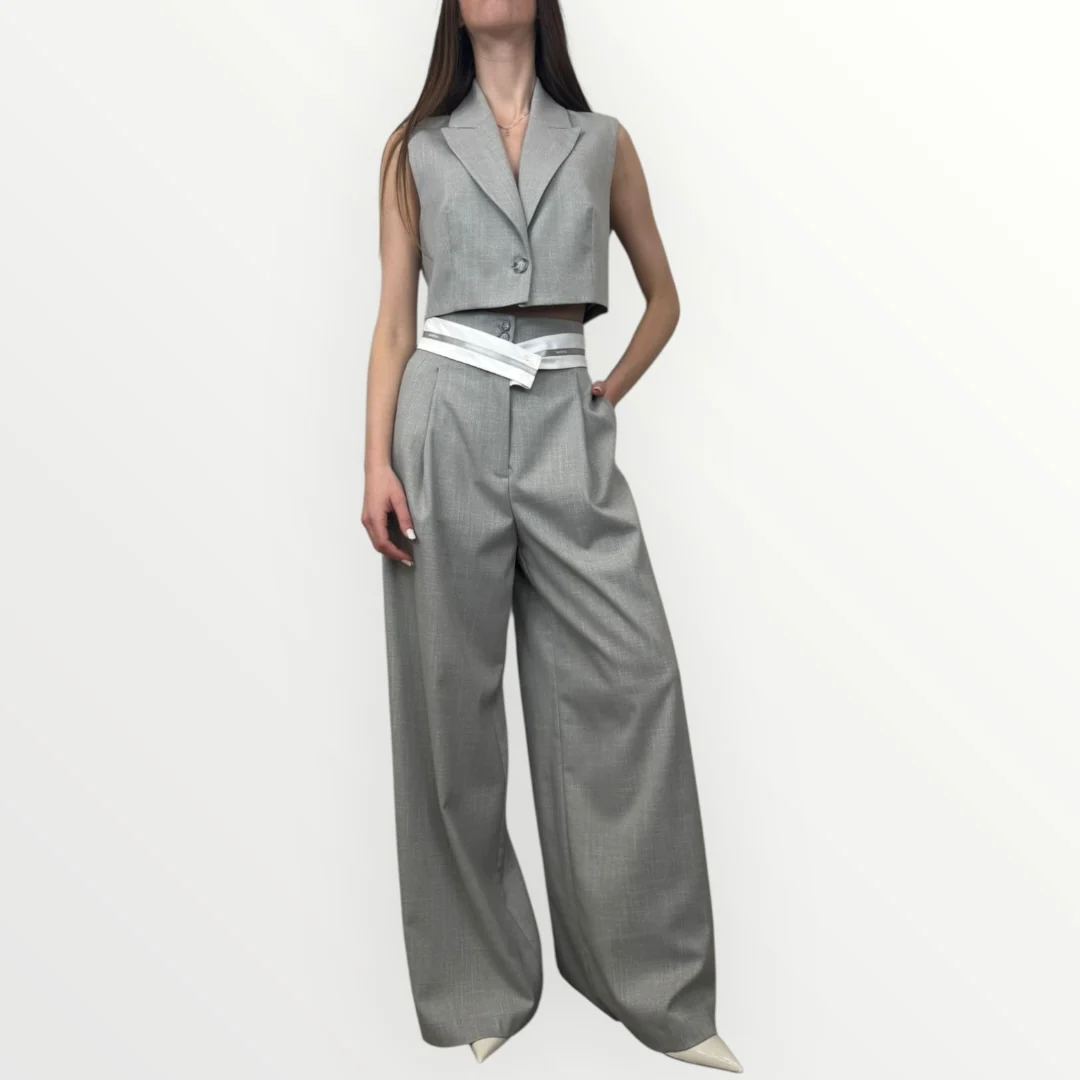 IMPERIAL - PANTALONE CON FASCIA INTRECCIATA - Image 6