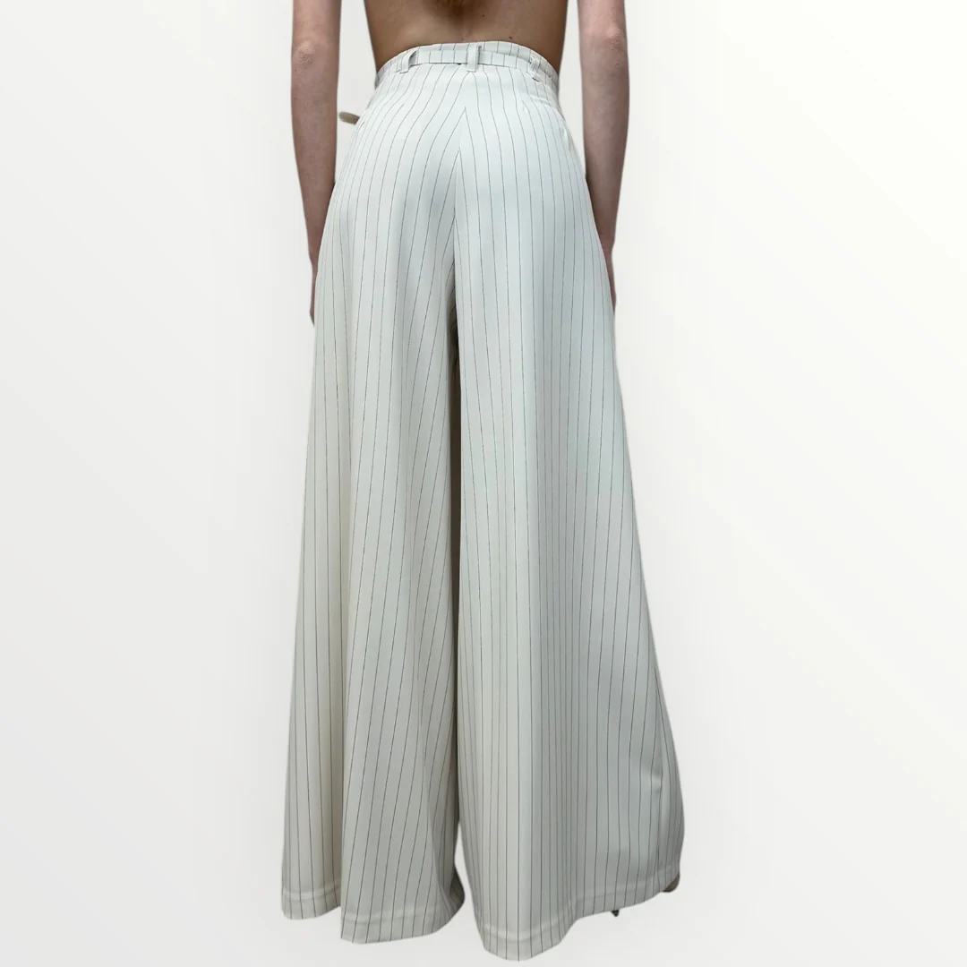 IMPERIAL - PANTALONE GESSATO A PALAZZO - Image 2