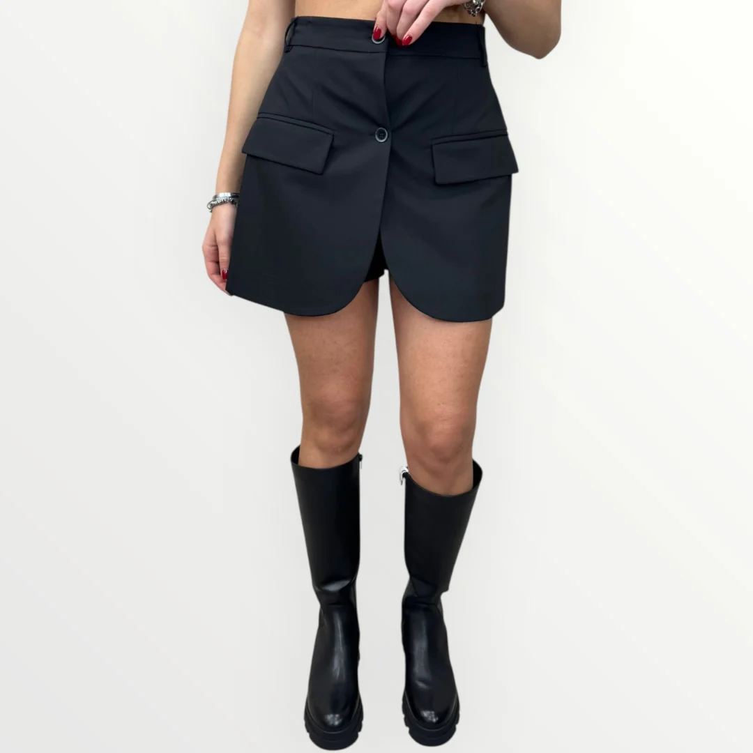 IMPERIAL - SHORT GONNA CON BOTTONCINI - Image 5