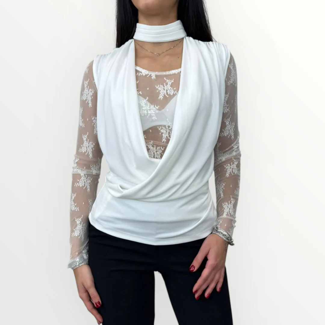 IMPERIAL - TOP CON LACCETTO SUL COLLO