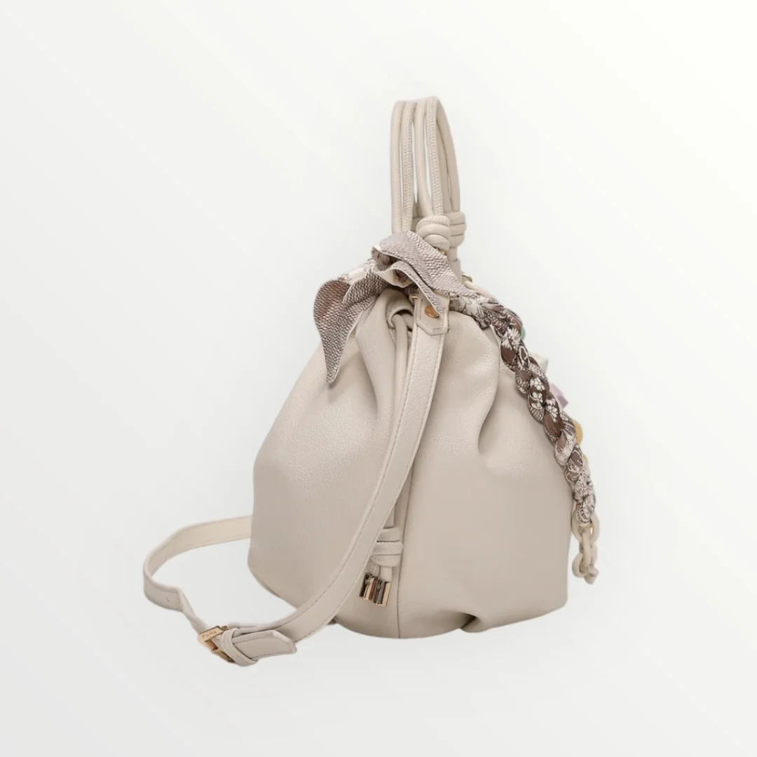 MIMI' MUA' - BORSA A MANO CON FOULARD - Image 4