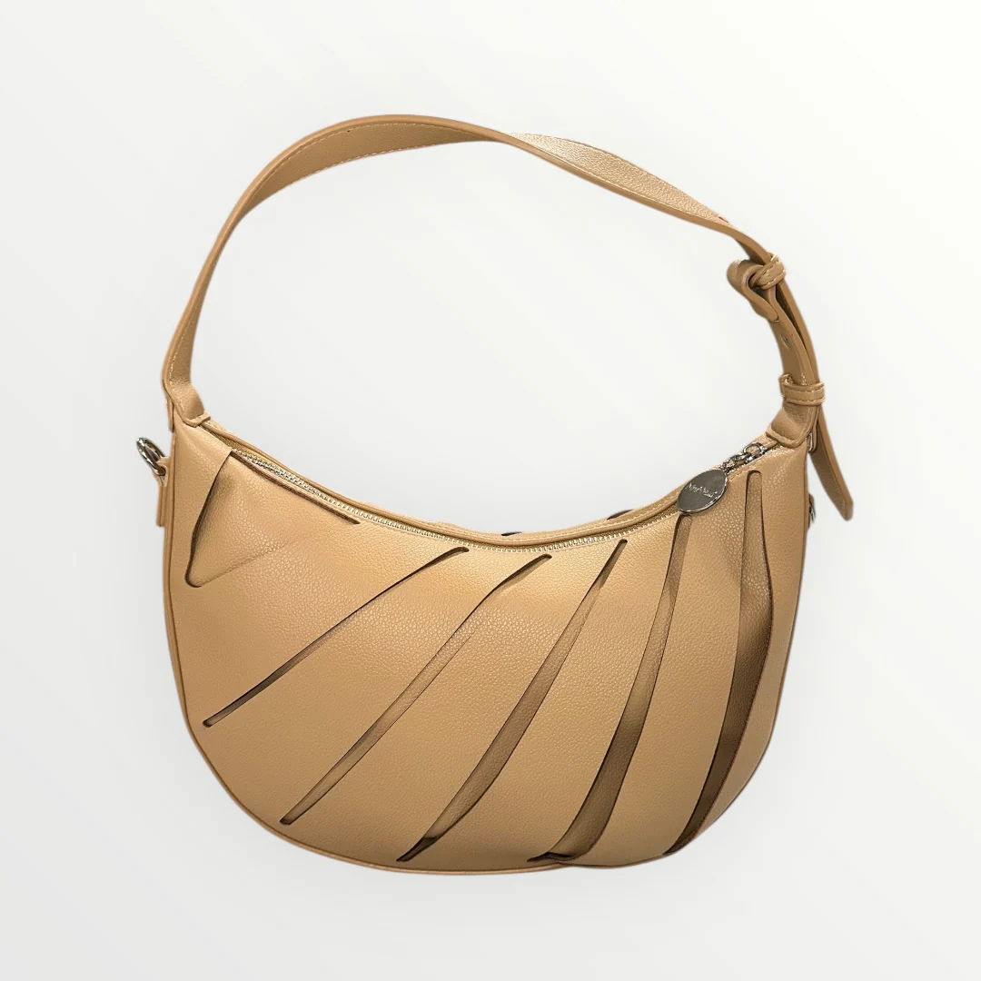 MIMI' MUA' - BORSA A SPALLA CON EFFETTO GEOMETRICO - Image 5