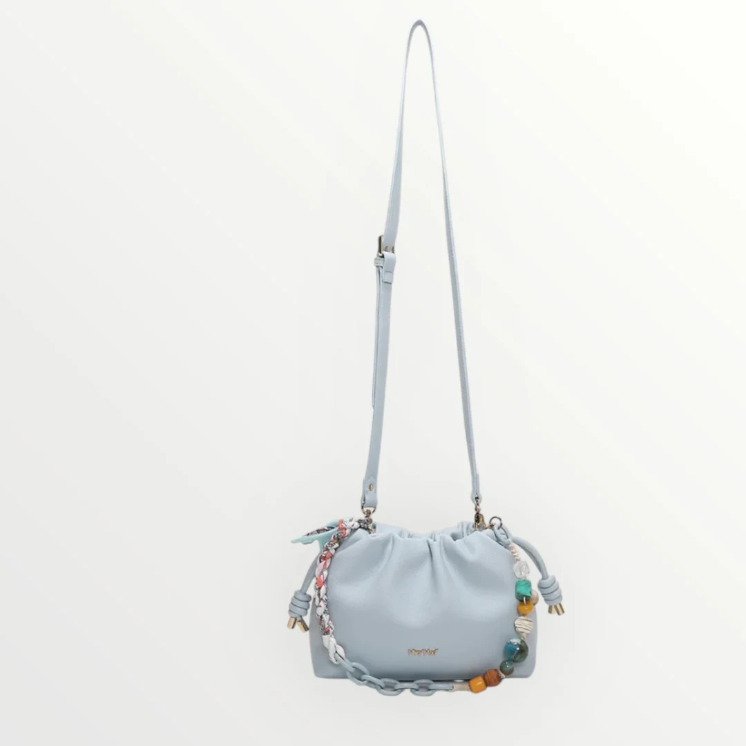 MIMI' MUA' - BORSA A TRACOLLA CON FOULARD - Image 11
