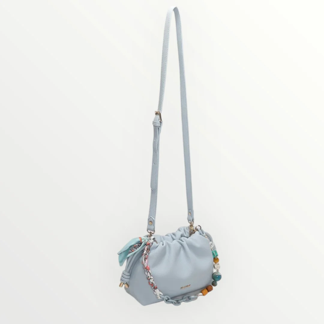 MIMI' MUA' - BORSA A TRACOLLA CON FOULARD - Image 12